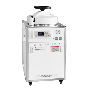 上海申安(an)立式(shi)高(gao)壓蒸汽滅菌(jun)器LDZX-50L-I